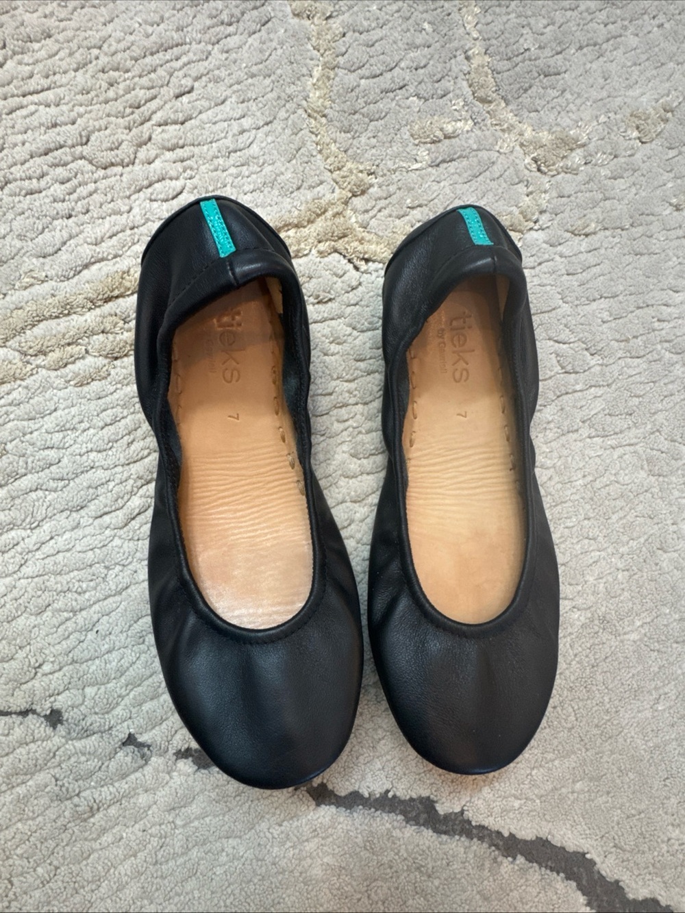 Tieks Matte Black Ballet Flats